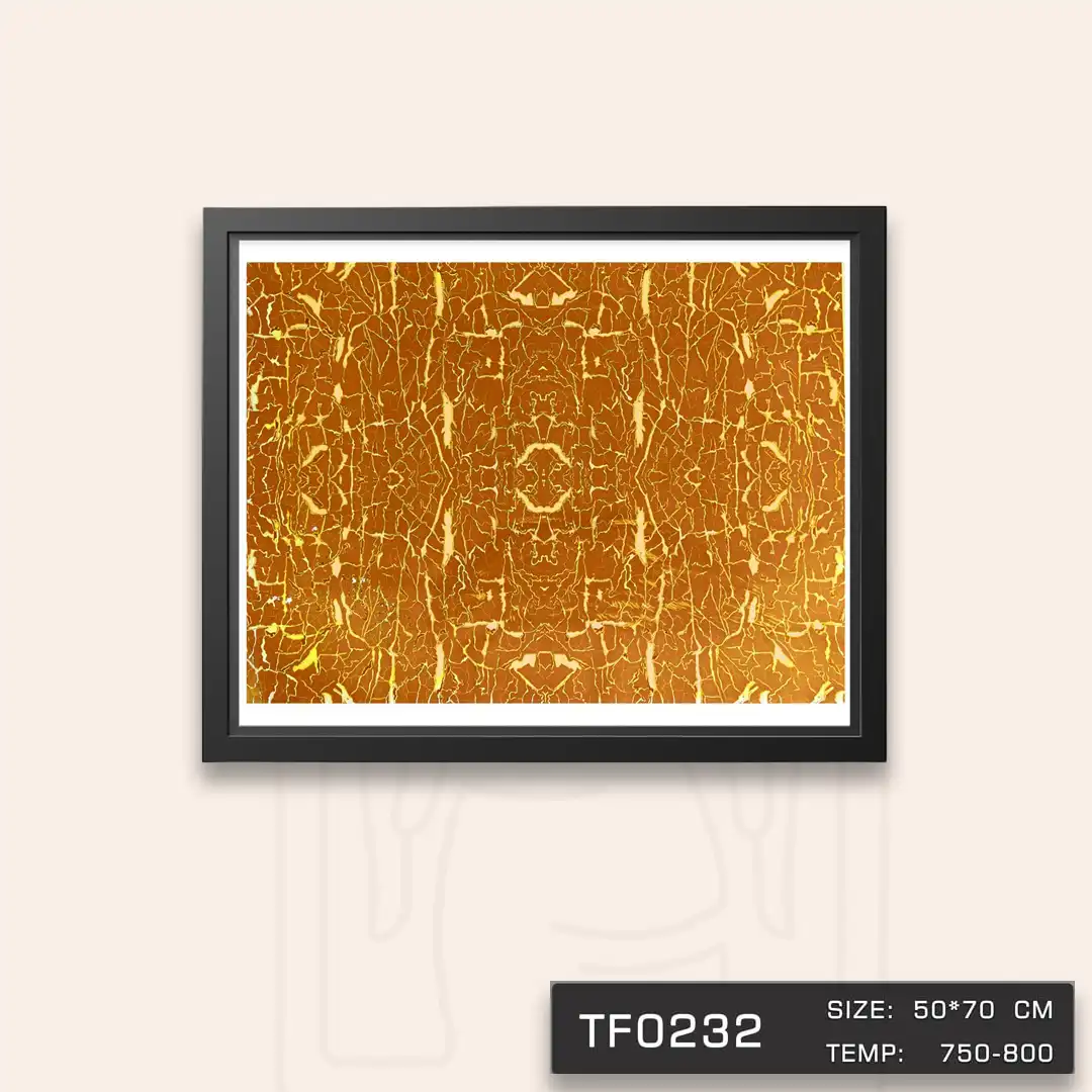 TF0232 ترانسفر طرح کوبیسم طلا دار
