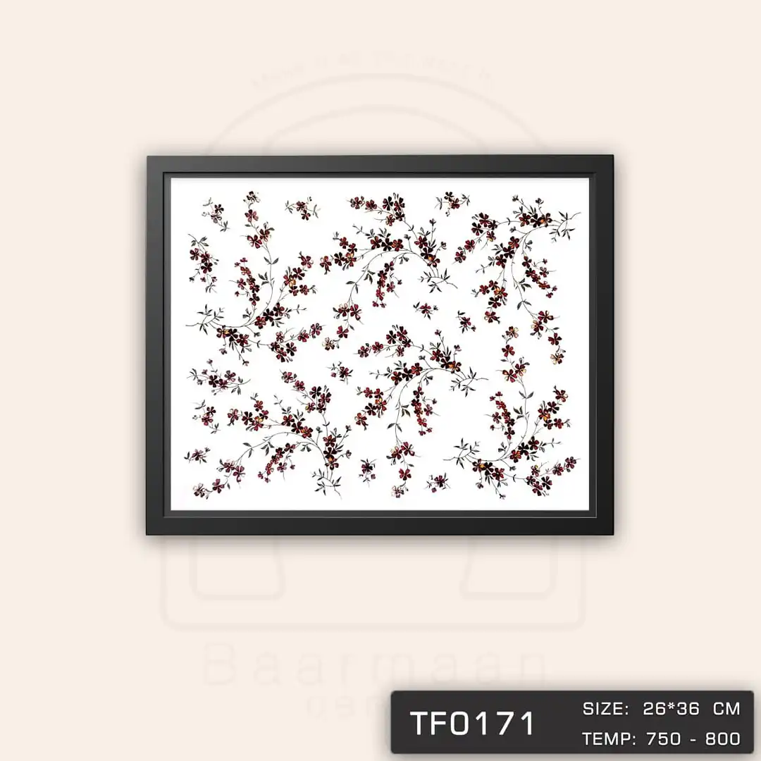 TF0171 ترانسفر گل شاخه اي آبشاري