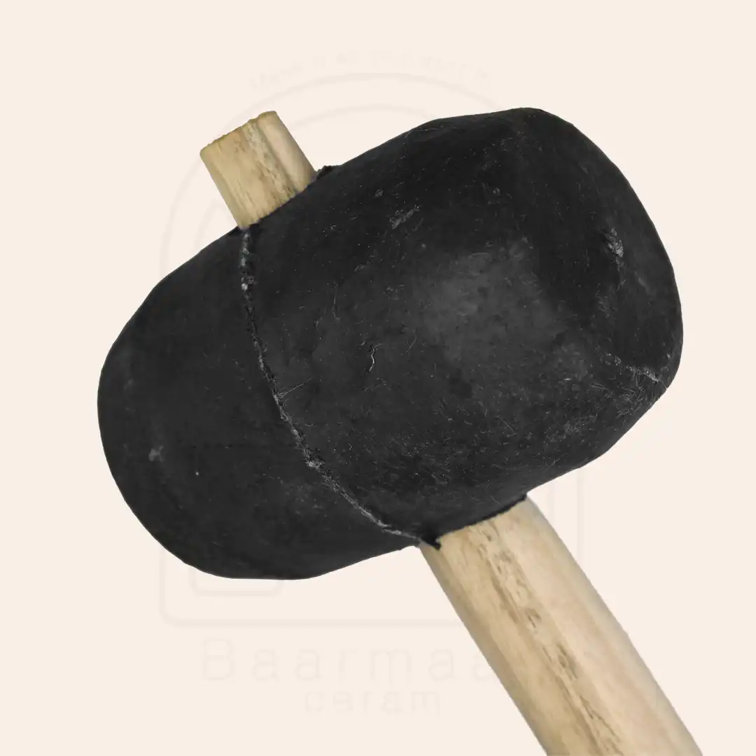 1288 چکش لاستیکی دسته چوبی