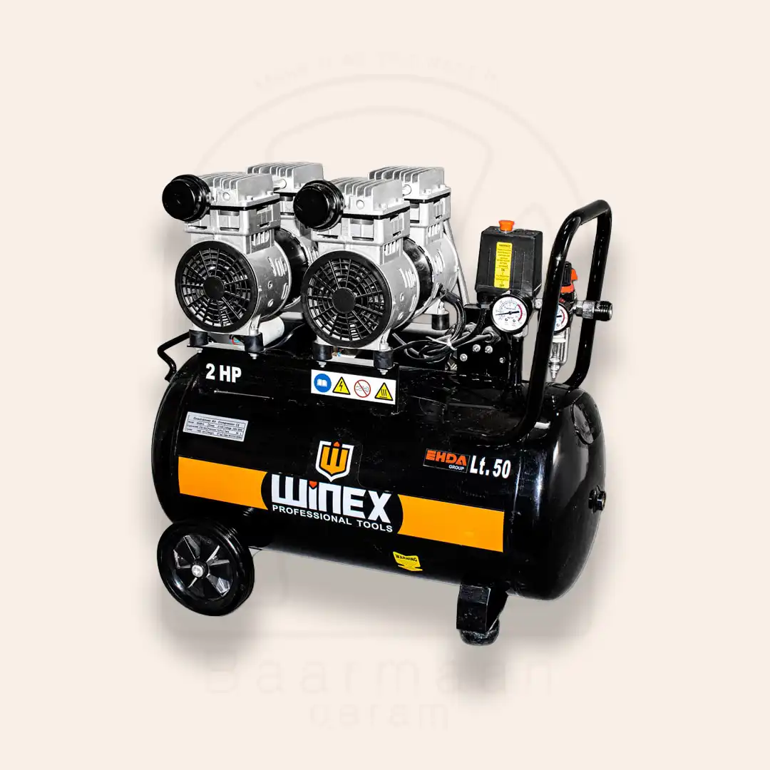 کمپرسور هوا بی صدا WINEX 2 hp - 50 Litr