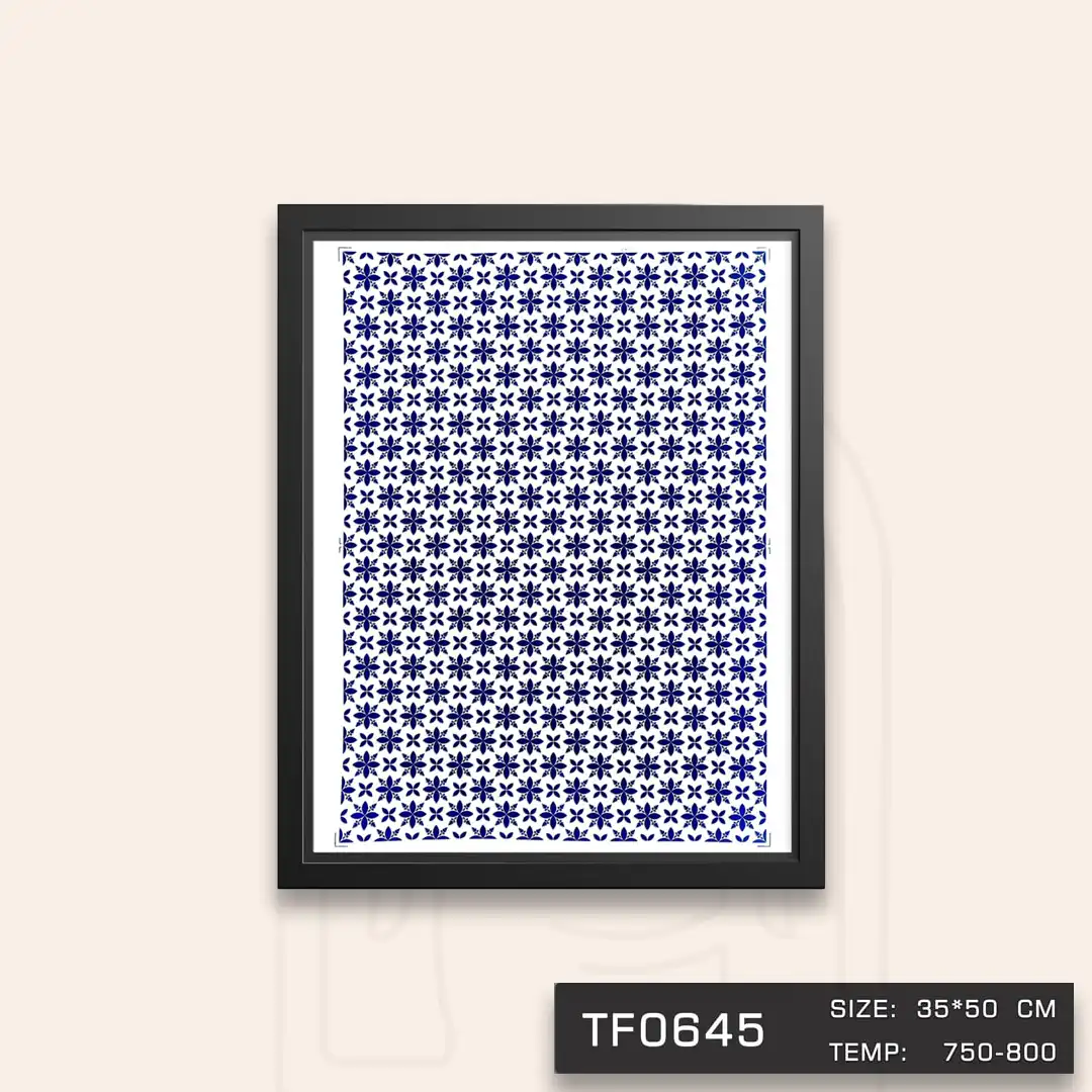 TF0645 ترانسفر گل کبالتی