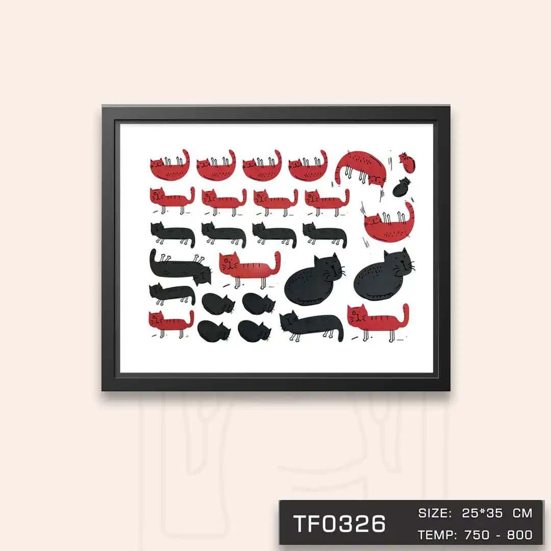 TF0326 ترانسفر گربه فانتزی طوسی و صورتی