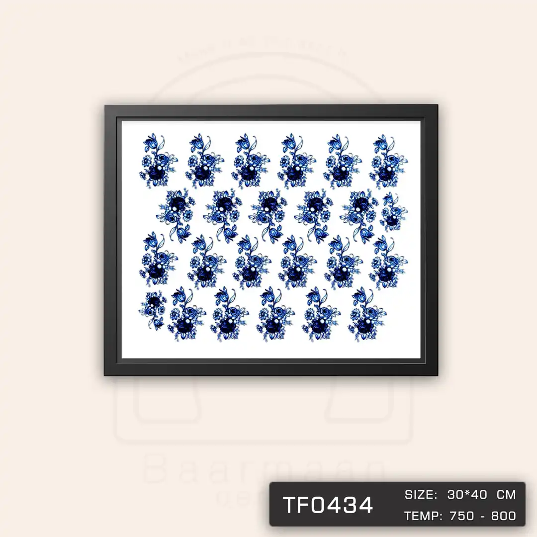 TF0434 ترانسفر گل کبالتی متوسط