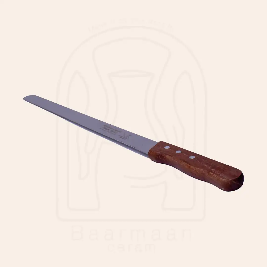 1269 چاقو صاف دسته چوبی 35cm