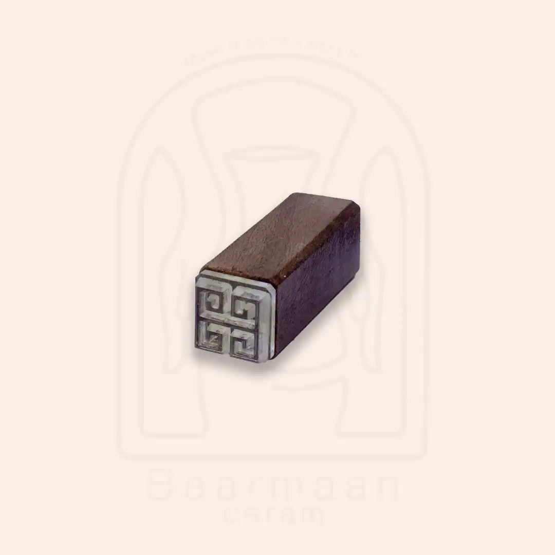 Stamp 06 مهر چوبی مربعی سایز 2cm