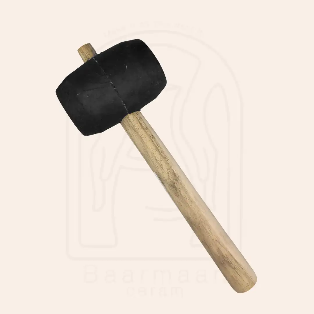 1288 چکش لاستیکی دسته چوبی