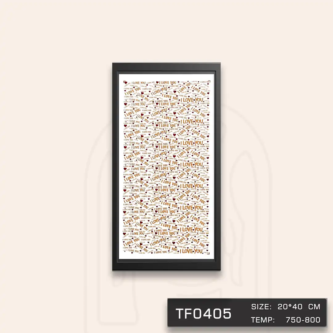 TF0405 ترانسفر I LOVE YOU اکلیل طلایی