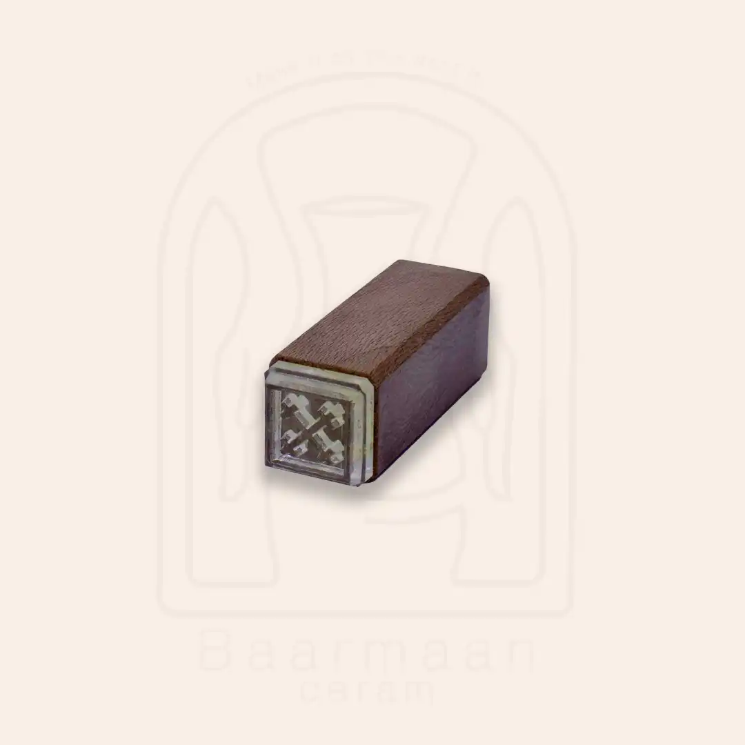 Stamp 12 مهر چوبی مربعی سایز 2cm