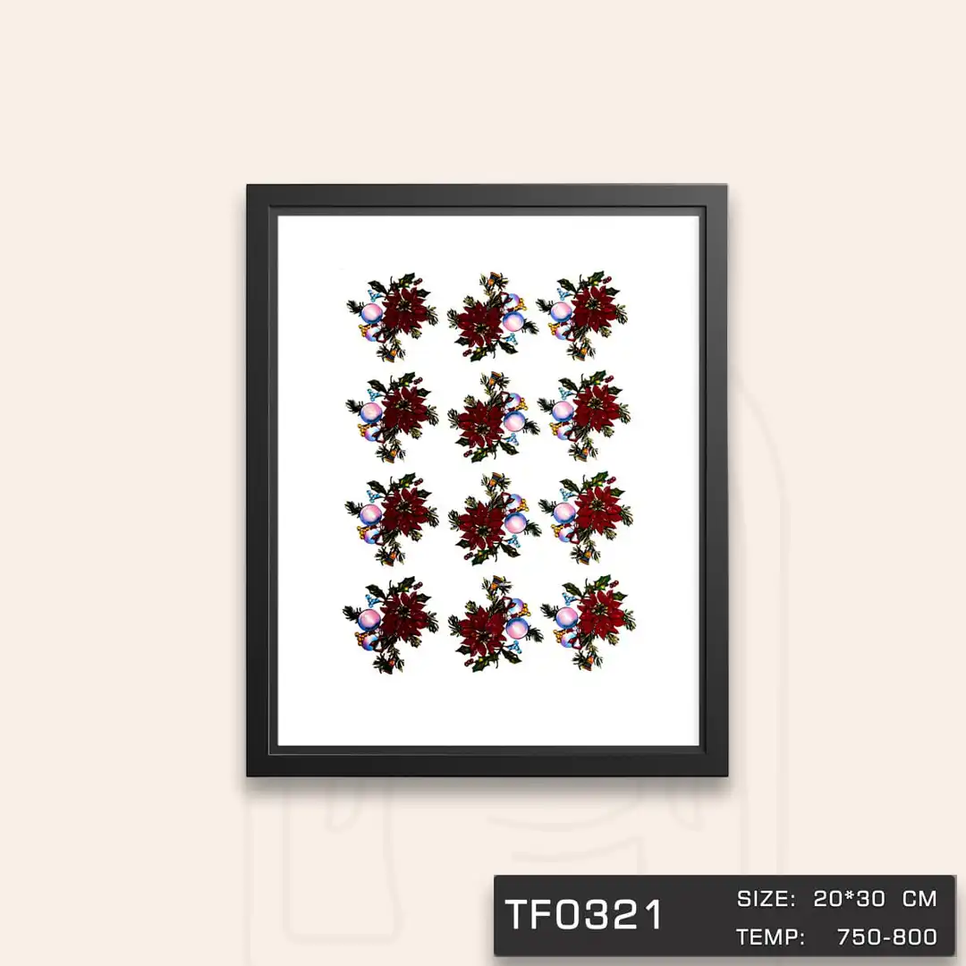 TF0321 ترانسفر گل کریسمس