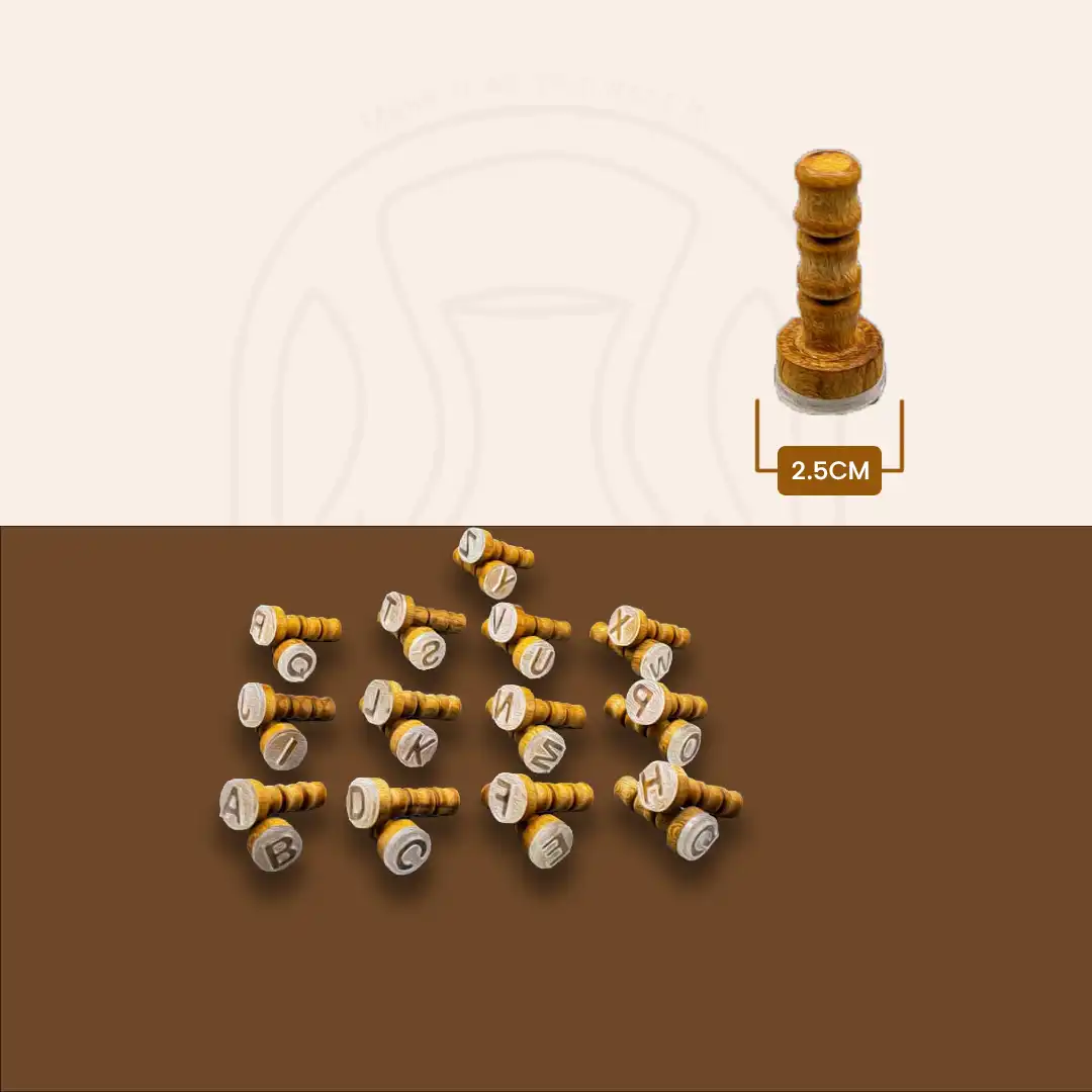 مهر برجسته حروف انگلیسی سایز 1.5، 2، 2.5 سانتی متر