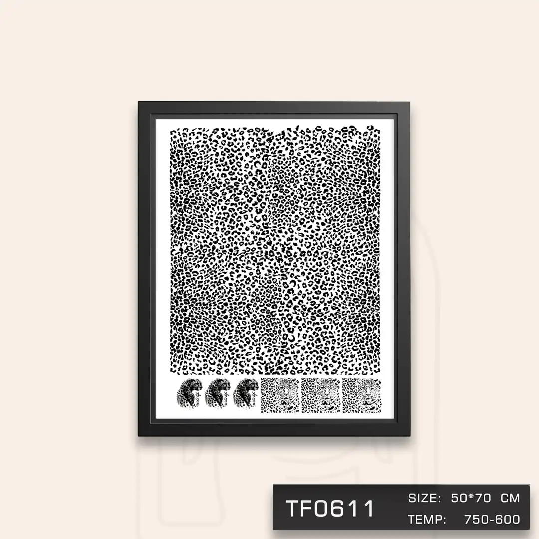 TF0611 ترانسفر پلنگی مشکی