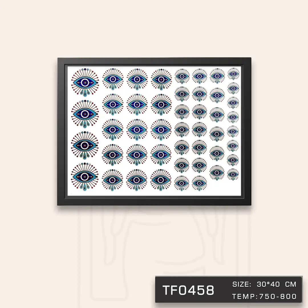 TF0458 ترانسفر چشم نظر طلا دار