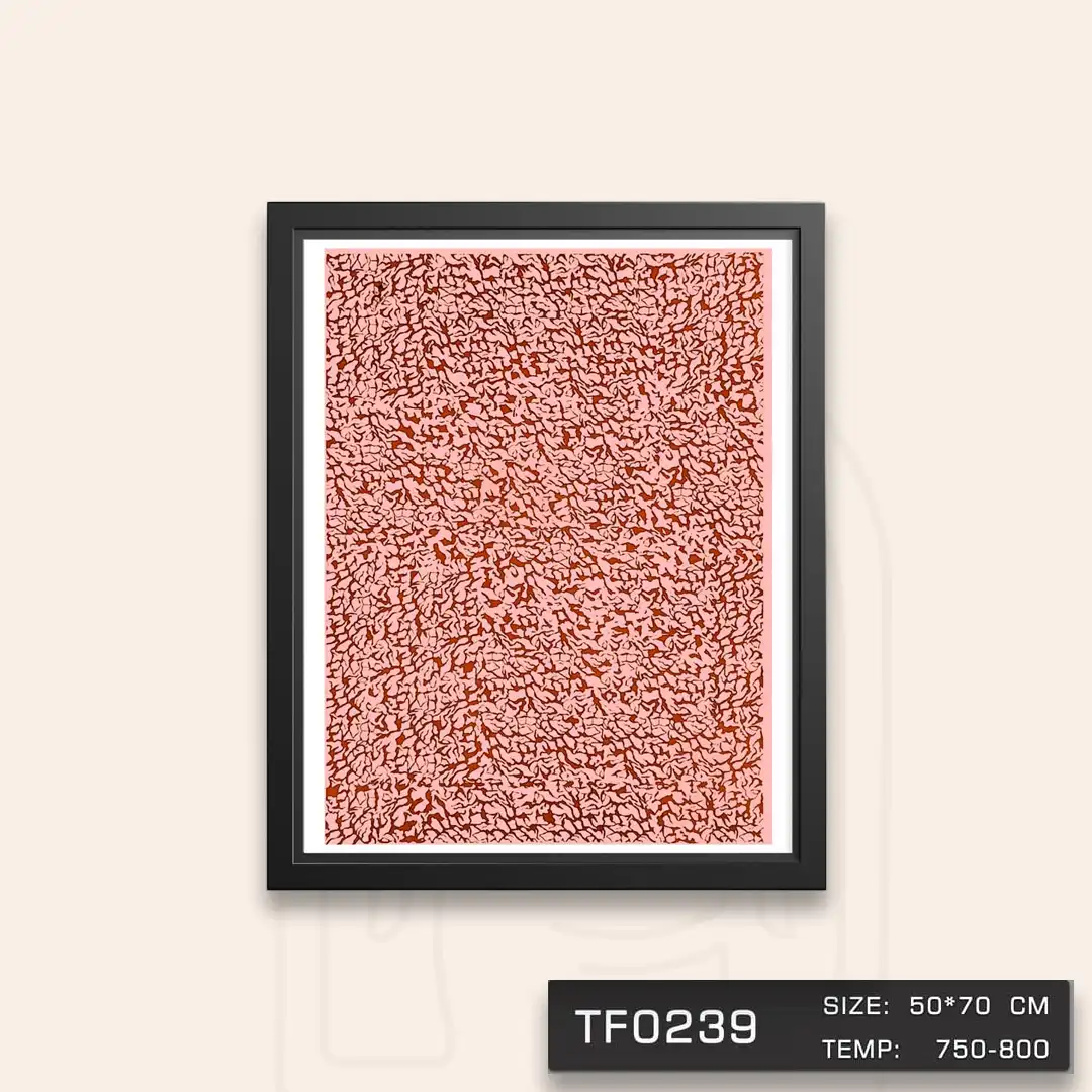 TF0239 ترانسفر طرح کوبیسم طلا دار