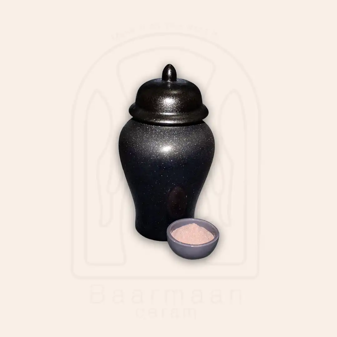R302 استین رو لعابی دانه شکری برنز متالیک