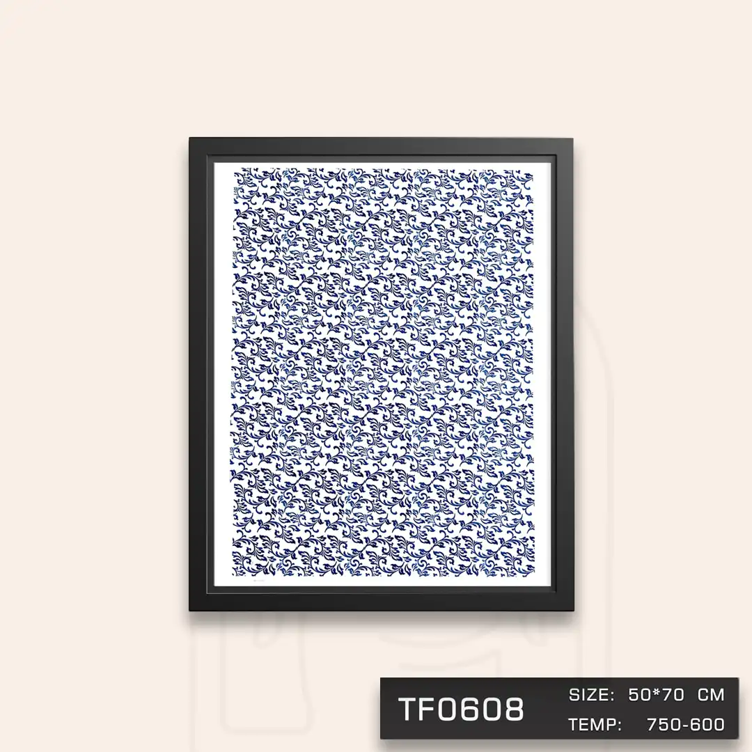 TF0608 ترانسفر گل کبالتی