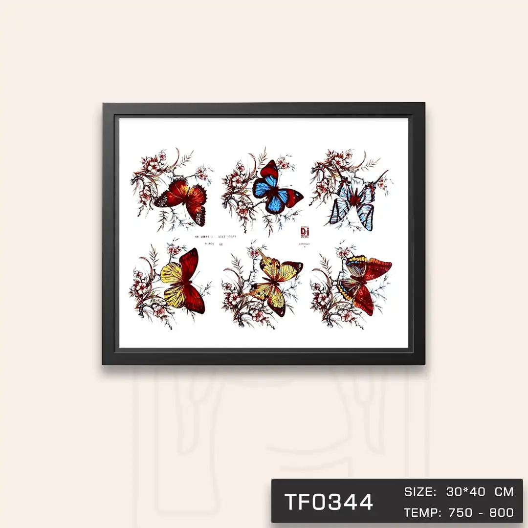 TF0344 ترانسفر پروانه بزرگ Decoritalia