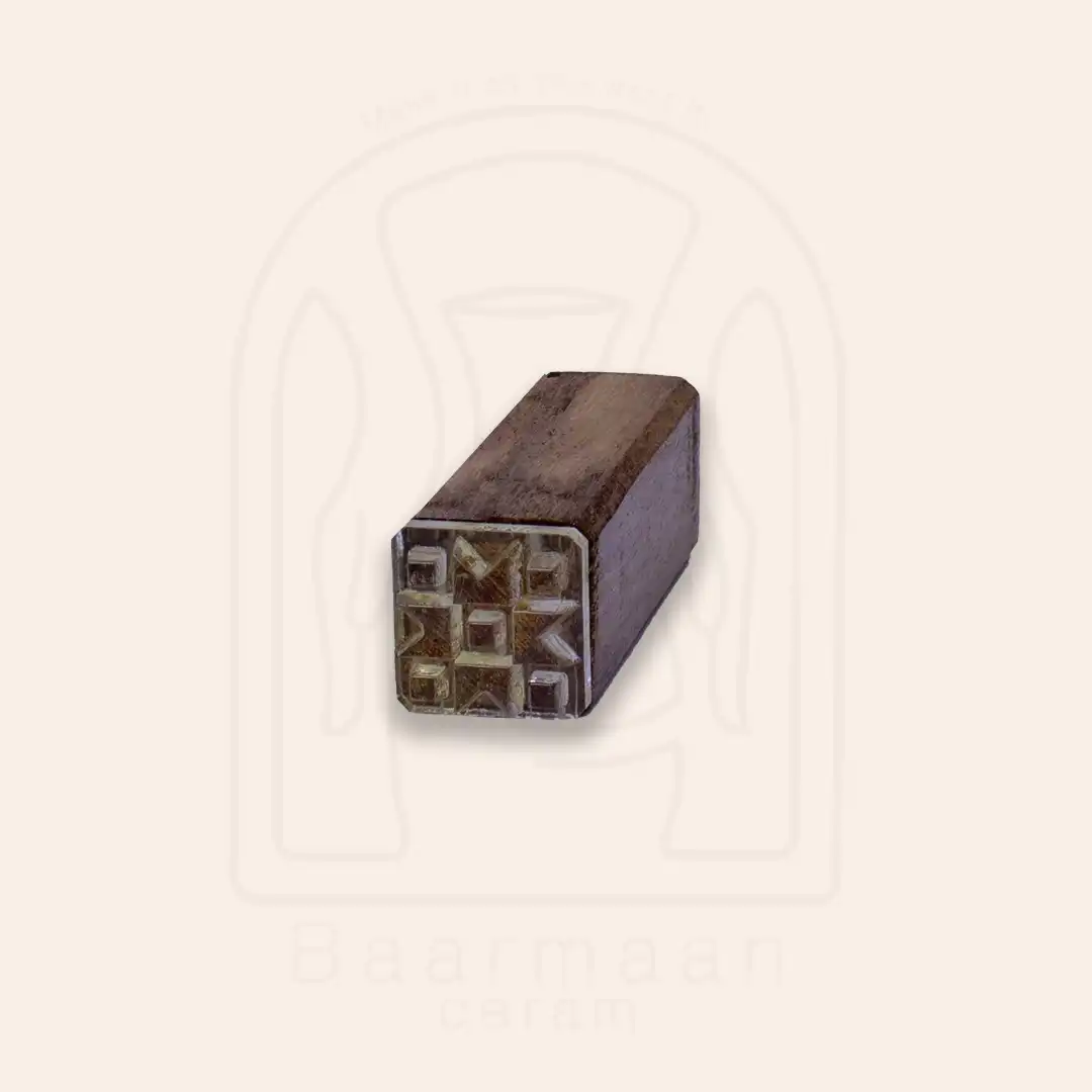 Stamp 07 مهر چوبی مربعی سایز 2cm