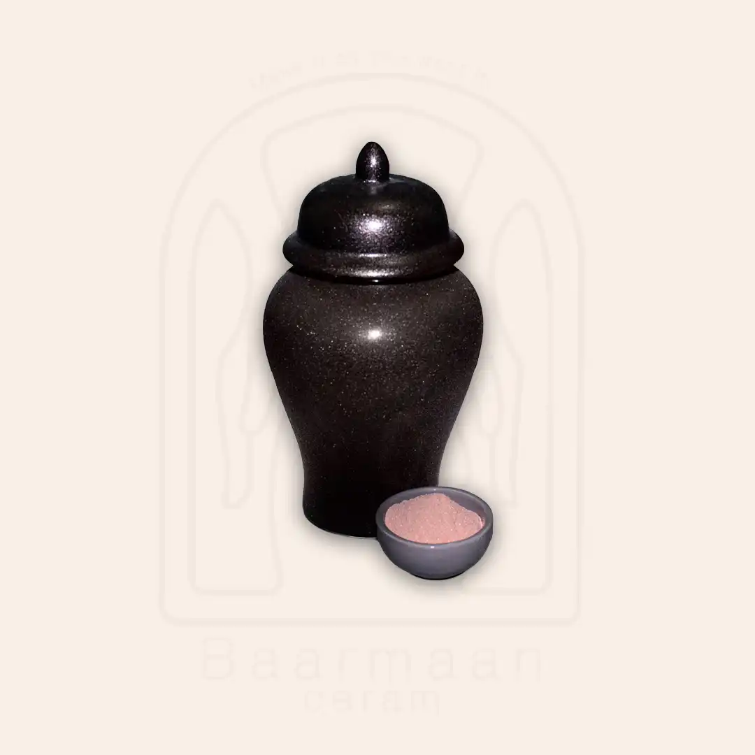 R303 استین رو لعابی دانه شکری مسی متالیک