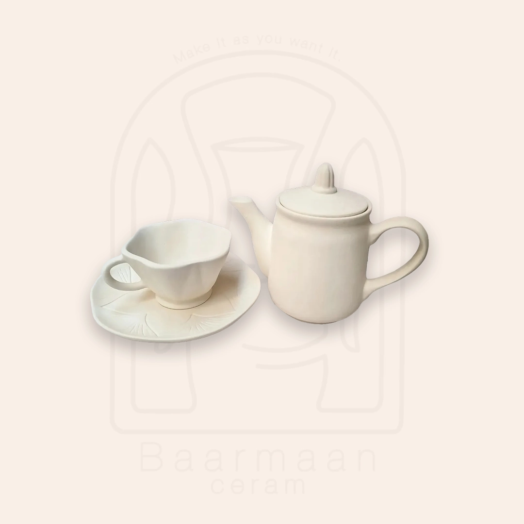 قالب فنجون چای خوری و زیرفنجونی لب کنگره ای آرت مولد کد05
