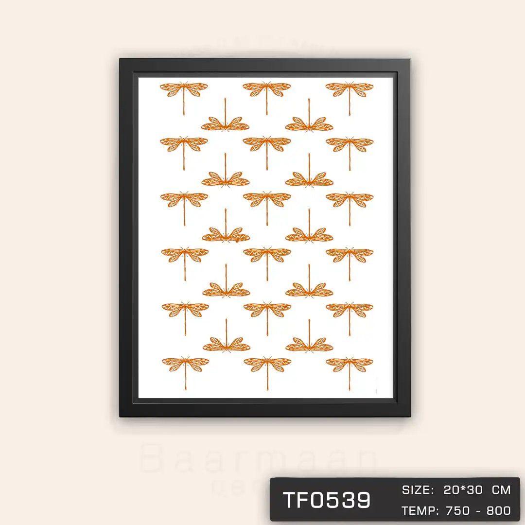 TF0539 ترانسفر سنجاقک طلا دار