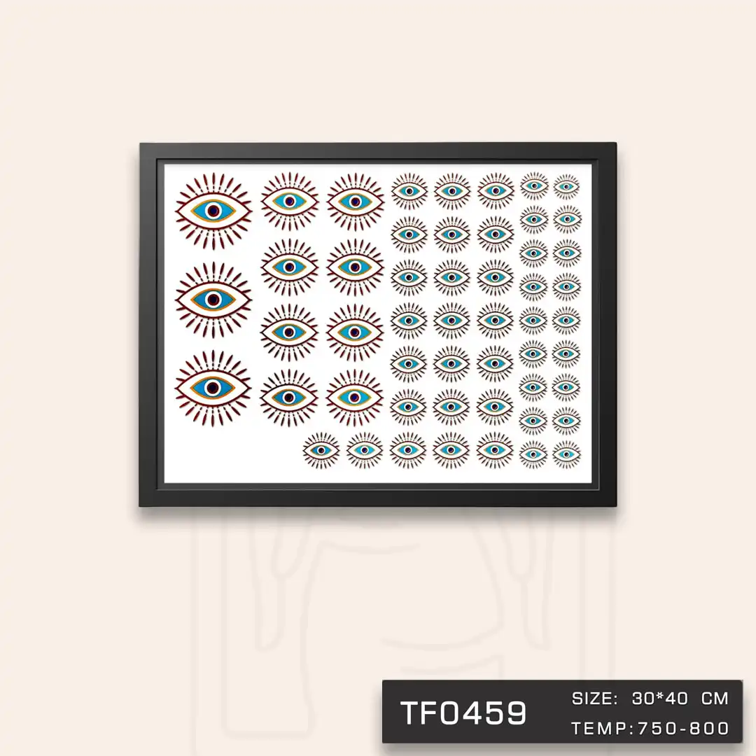 TF0459 ترانسفر چشم نظر طلا دار