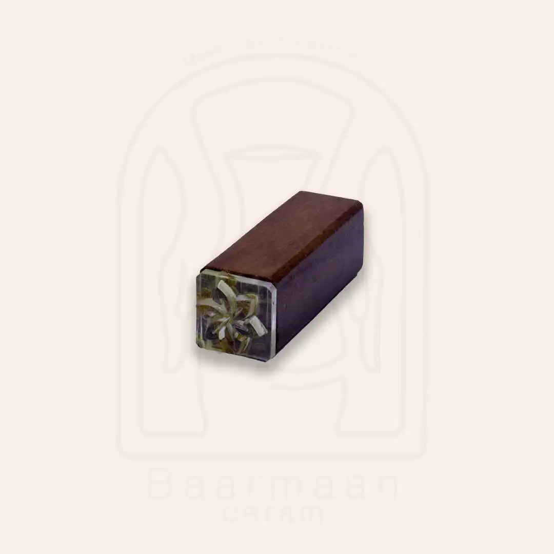 Stamp 02 مهر چوبی مربعی سایز 2cm