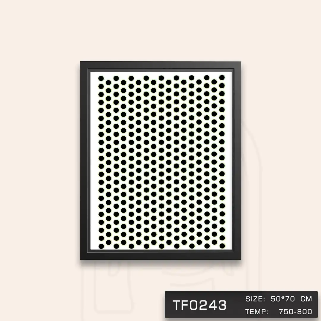 TF0243 ترانسفر طرح دایره مشکی
