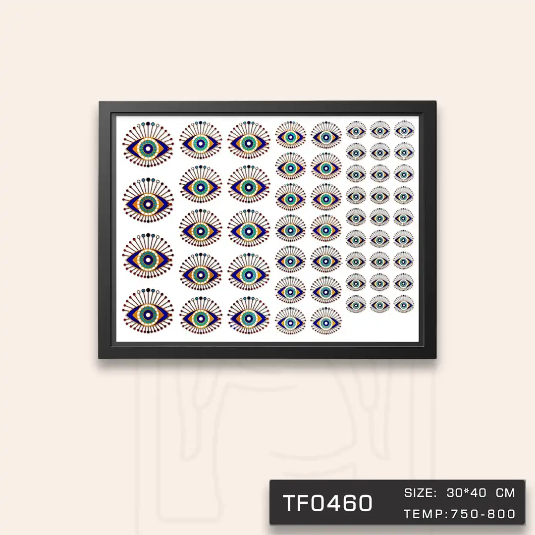 TF0460 ترانسفر چشم نظر طلا دار