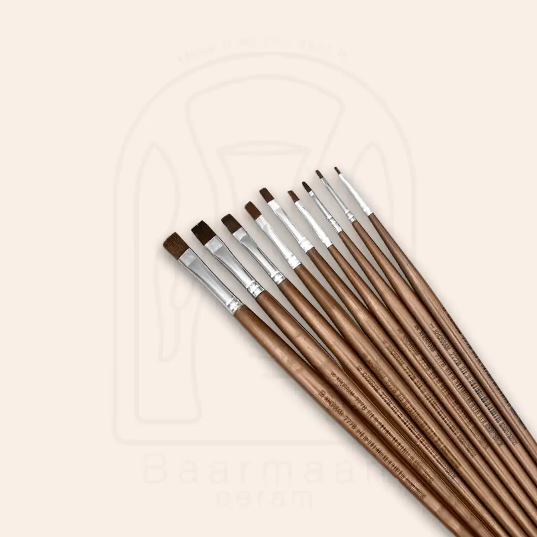 قلم موی تخت تیره آلومینیوم خرم سری 777B