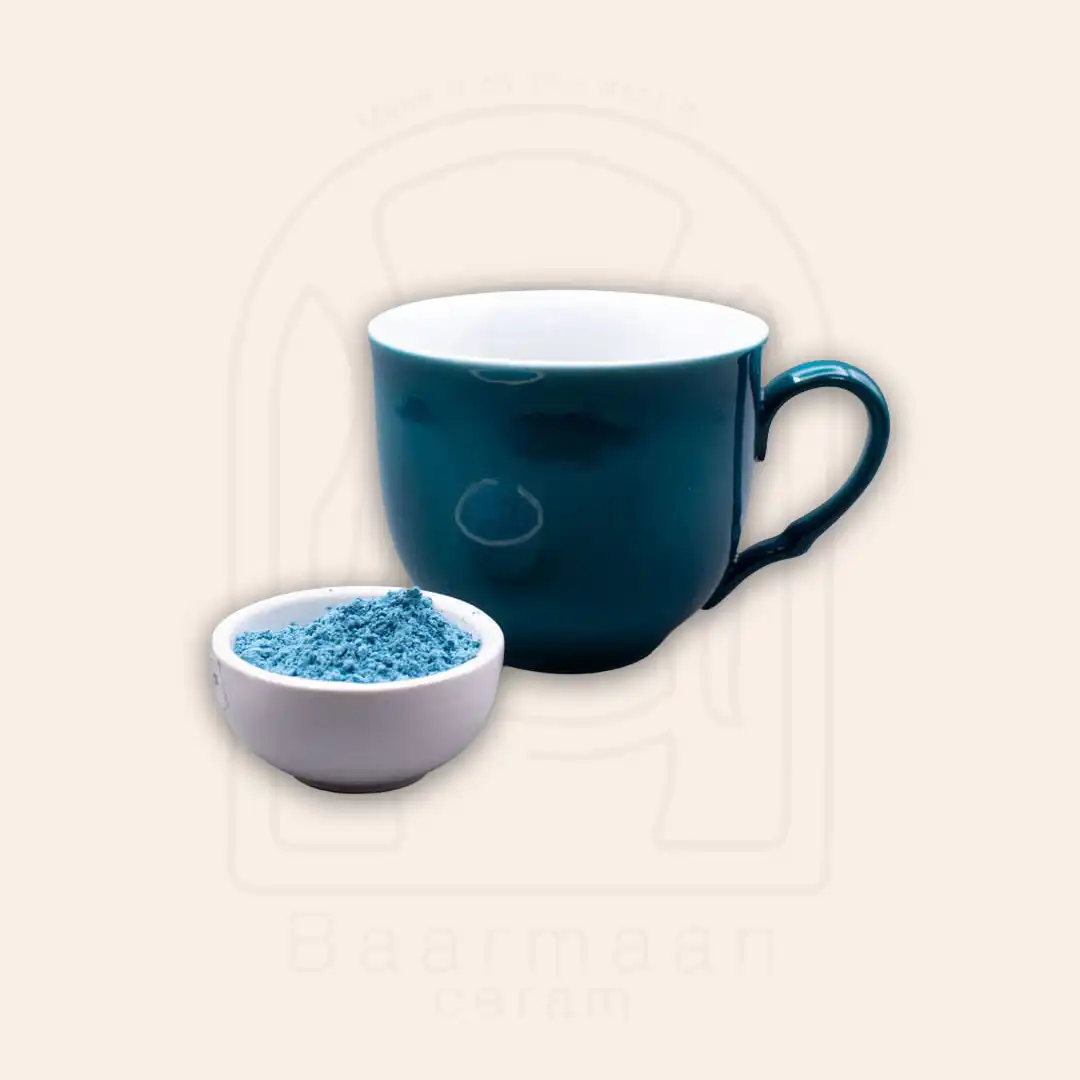 Code-R102 استین رولعابی آبی سبز