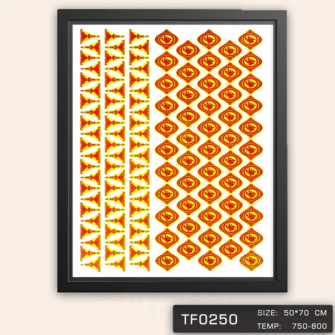 TF0250 ترانسفر گل صلیبی طلایی