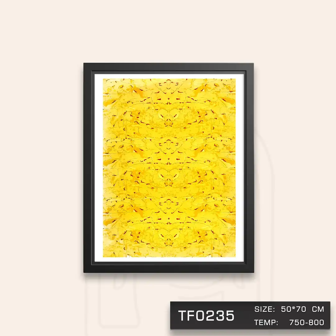TF0235 ترانسفر طرح کوبیسم طلا دار