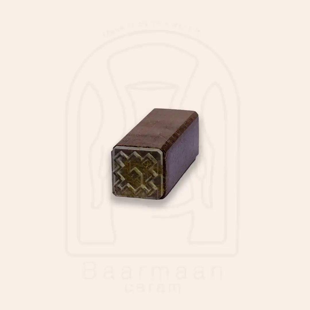Stamp 01 مهر چوبی مربعی سایز 2cm