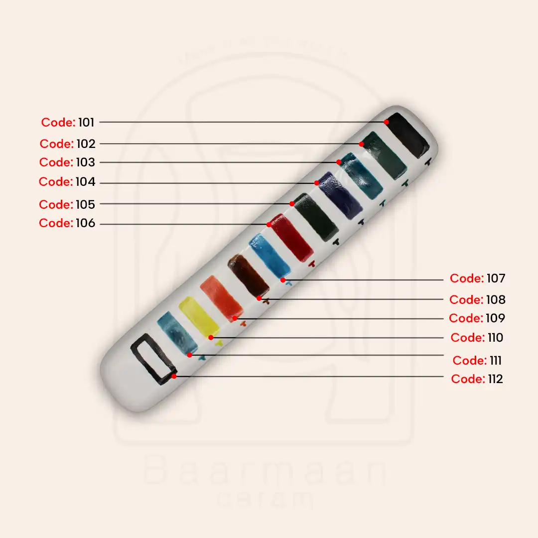 Code-R106 استین رولعابی قرمز