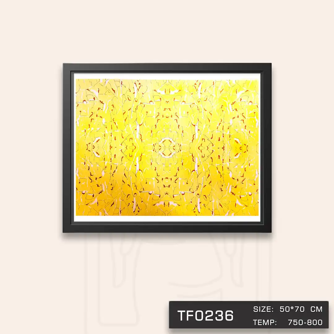 TF0236 ترانسفر طرح کوبیسم طلا دار